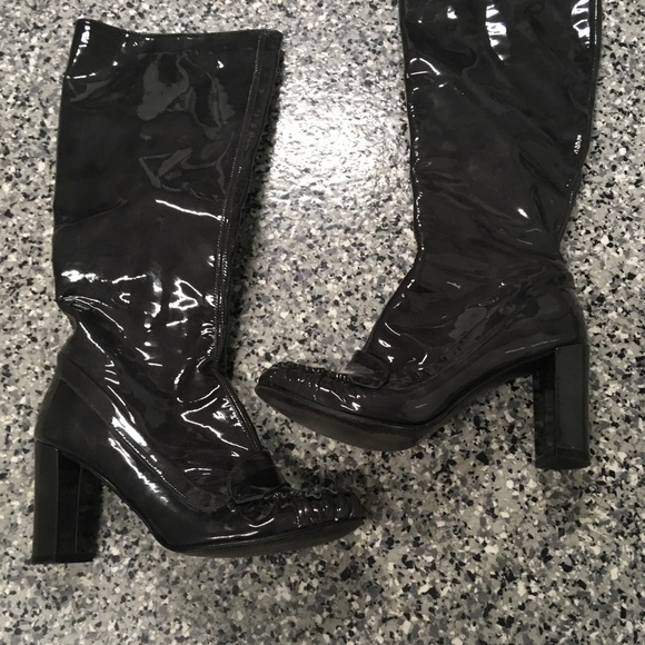 Patten leather boots never worn - Picture 2 of 5